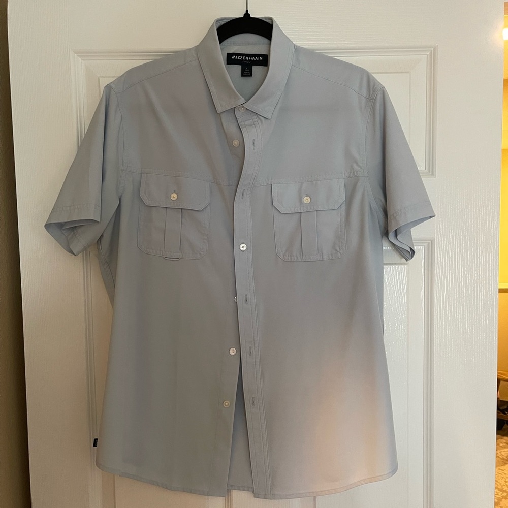 Mizzen+Main Leeward Outdoor Light Blue Short Sleeve
